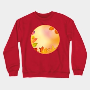 Circle Abstract Autumn Colorful Luminous Crewneck Sweatshirt